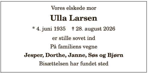 Ulla Larsen - 1210419967