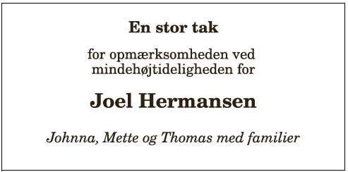 Joel Hermansen - 1210420251