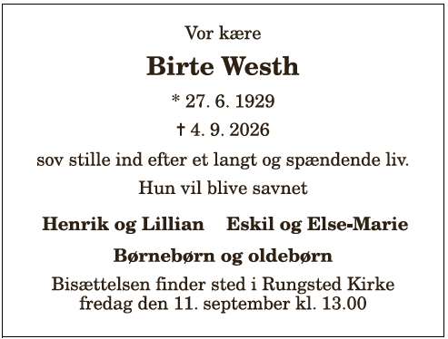 Birte Westh - 1210420486