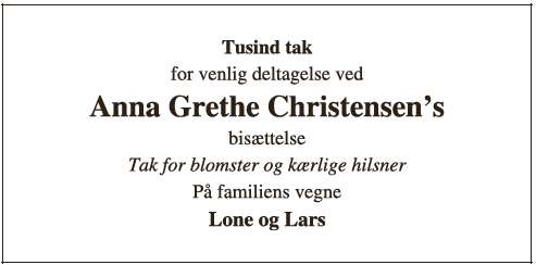 Anna Grethe Christensen