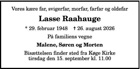 Lasse Raahauge - 1210419793
