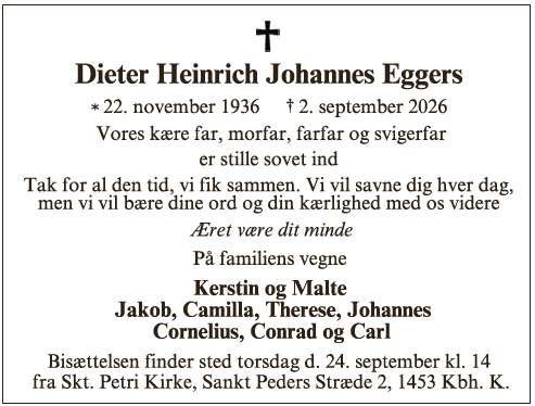 Dieter Heinrich Johannes Eggers