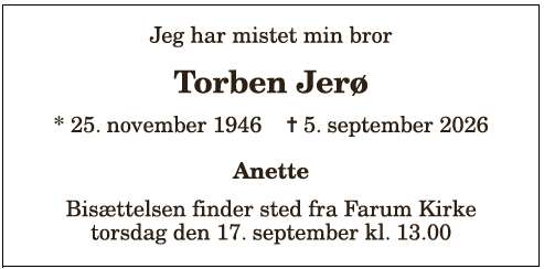Torben Jerø - 1210420532