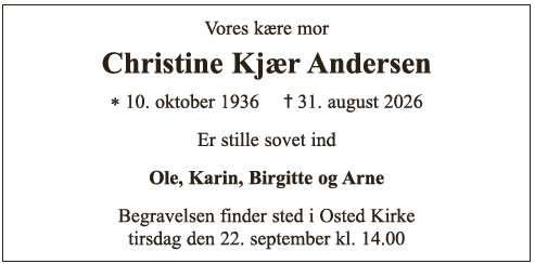 Christine Kjær Andersen