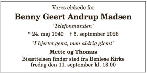 Benny Geert Andrup Madsen