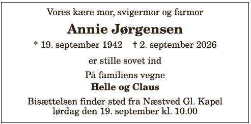 Annie Jørgensen - 1210420198