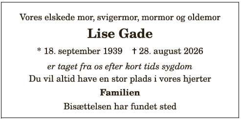 Lise Gade - 1210420031