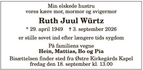 Ruth Juul Würtz - 1210420770