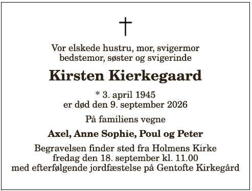 Kirsten Kierkegaard - 1210420949