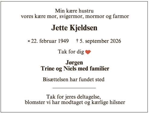 Jette Kjeldsen - ID 78265