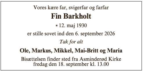 Fin Barkholt - ID 78369