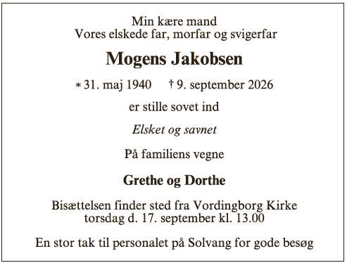 Mogens Jakobsen - ID 78410