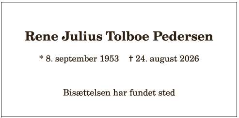 Rene Julius Tolboe Pedersen