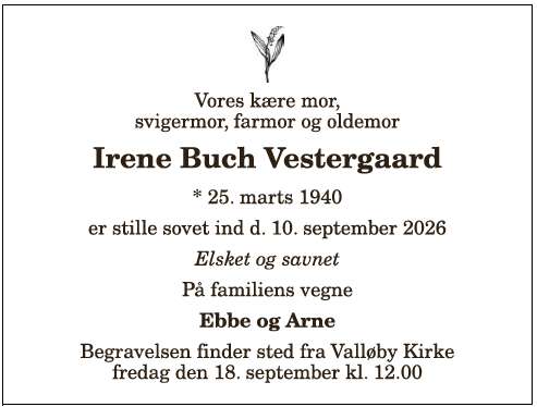 Irene Esta Buch Vestergaard