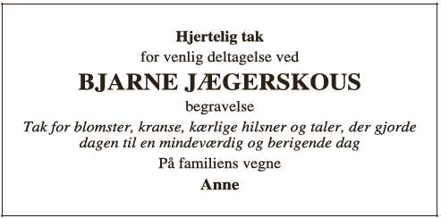 BJARNE JÆGERSKOUS