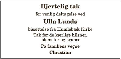 Ulla Lund - 1210421073