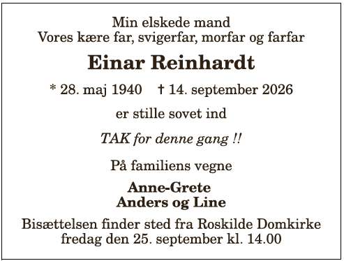 Einar Reinhardt Nielsen - 1210421264