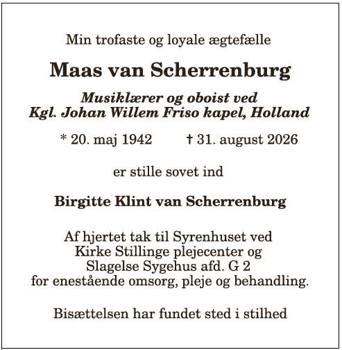 Maas Van Scherrenburg - 1210419970