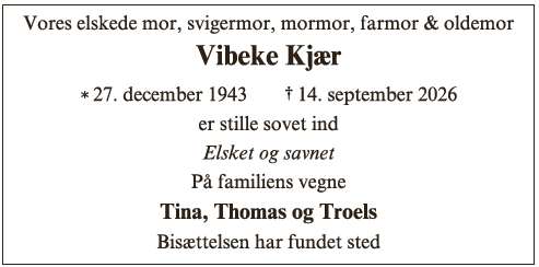 Vibeke Kjær - ID 78565