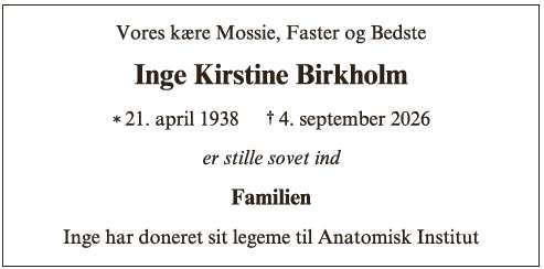 Inge Kirstine Birkholm - ID 78602
