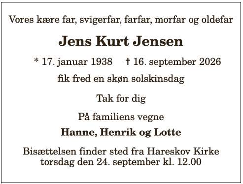 Jens Kurt Jensen - 1210421510
