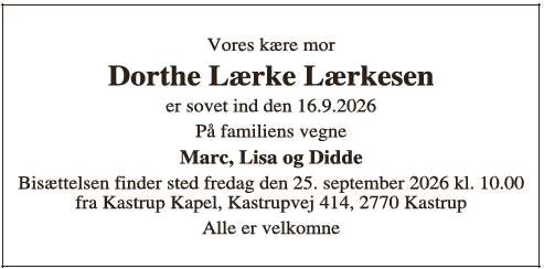Dorthe Lærke Lærkesen