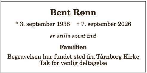 Bent Rønn - 1210420697