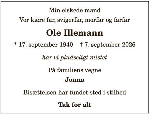 Ole Illemann - 1210420860