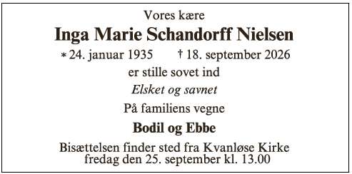 Inga Marie Schandorff Nielsen