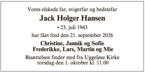 Jack Holger Hansen ID: 78823