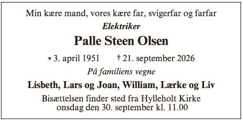 Palle Steen Olsen ID: 78839