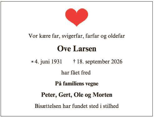 Ove Frederik Larsen ID: 78693