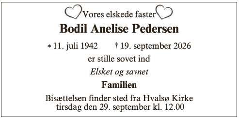 Bodil Anelise Pedersen ID: 78712